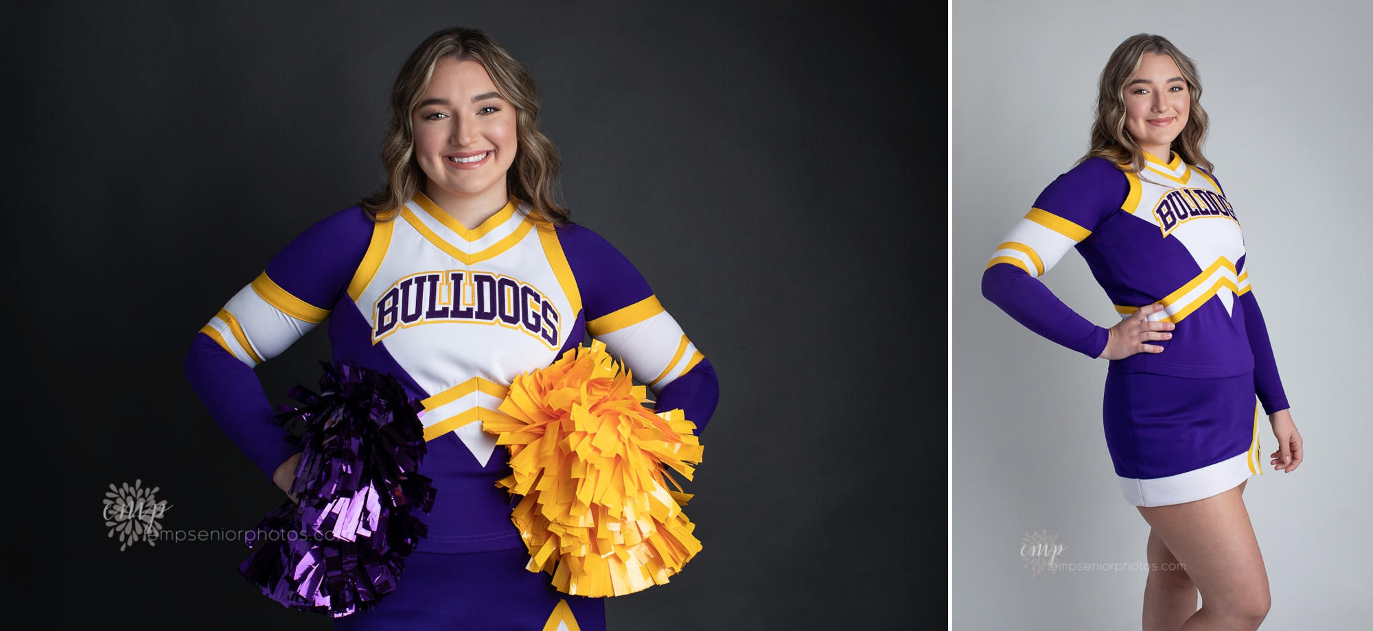 High school senior cheerleader