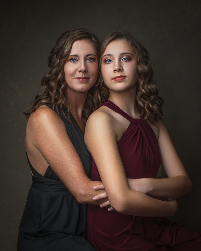 Mother and daughter fine art portrait